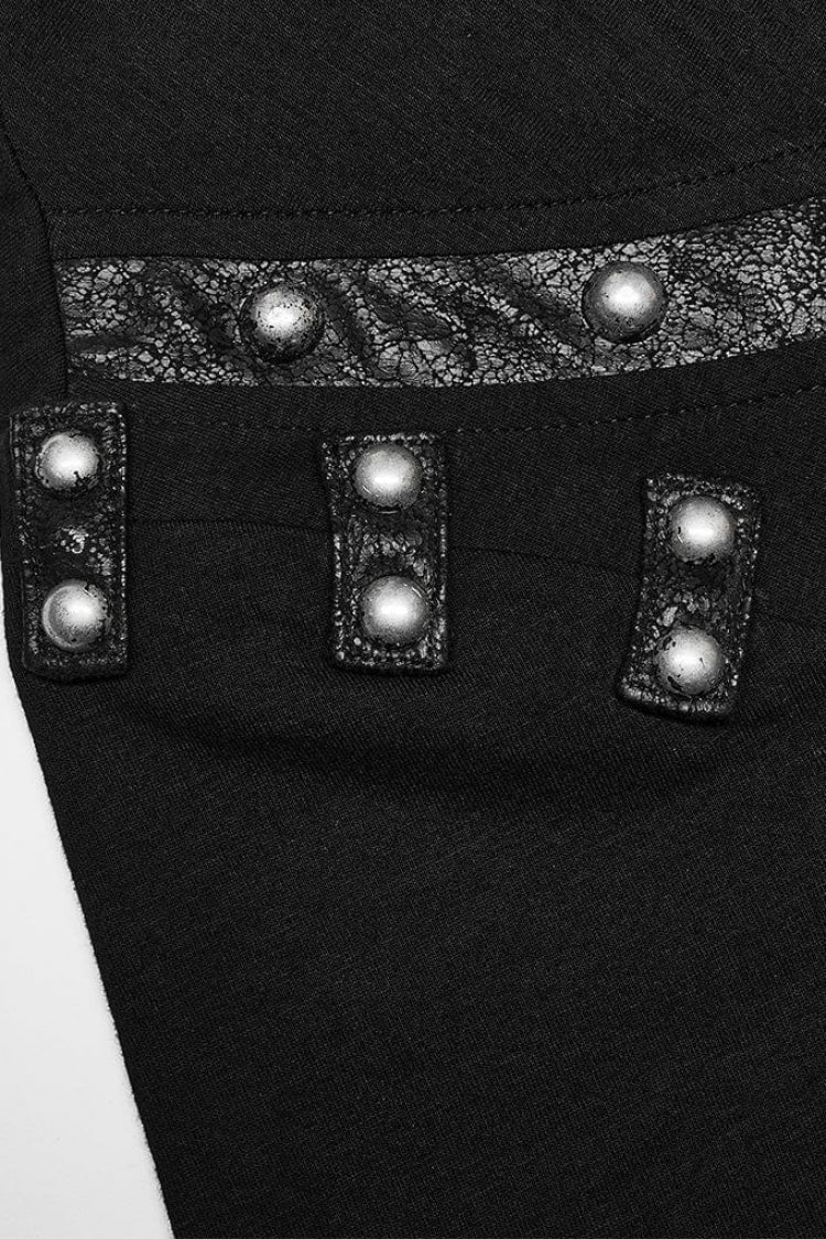 Asymmetric Steampunk Tee for Men with Daily Wear Style