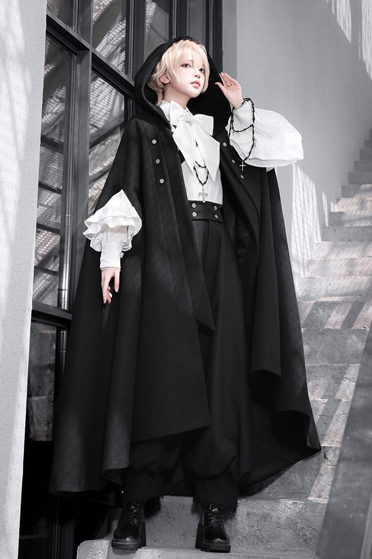 Midnight Bow Vintage Prince Blouse Pants Cloak Set - Code 003