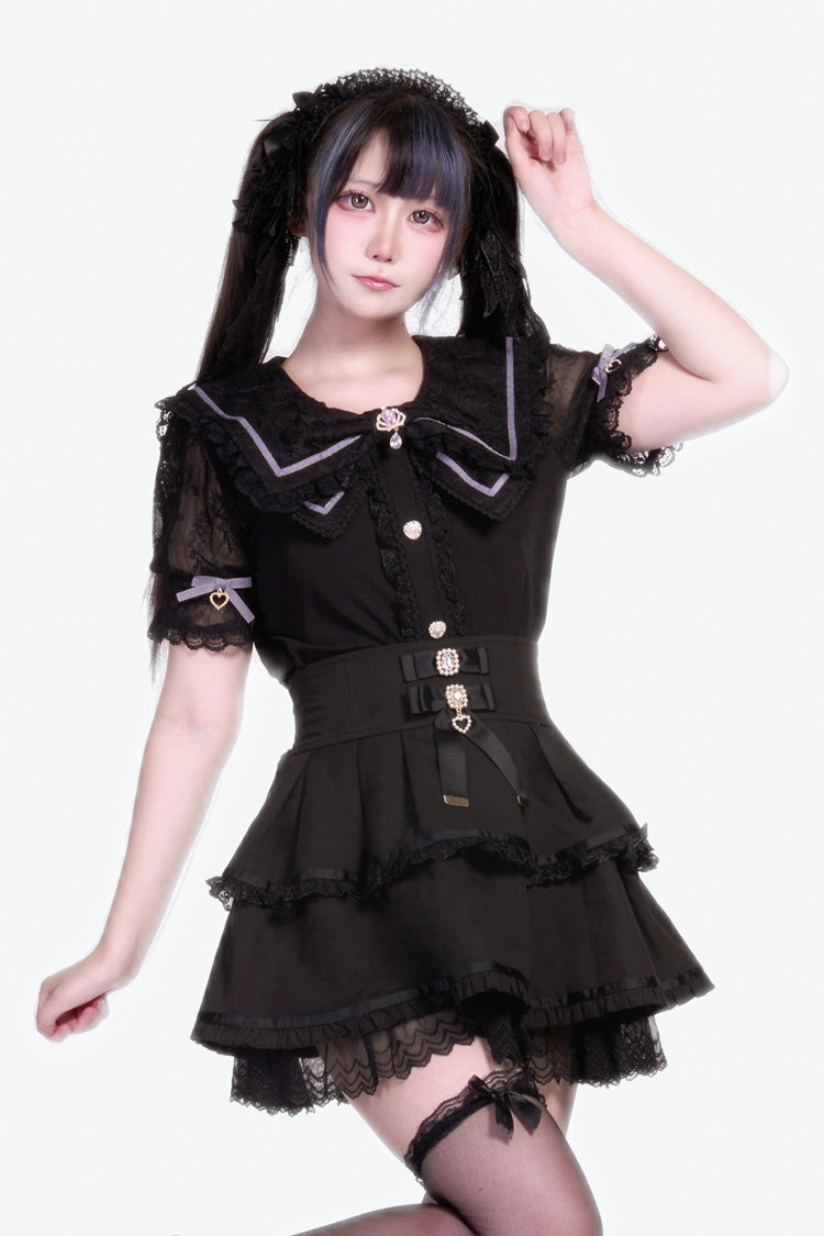 Fruit Candy Ruffle Bowknot Lace Skirt in 5 Colors