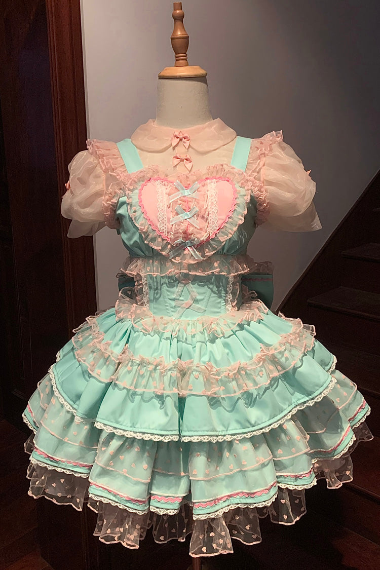 Dopamine Multilayer Lace Sweet Lolita Jumper Dress in 5 Hues