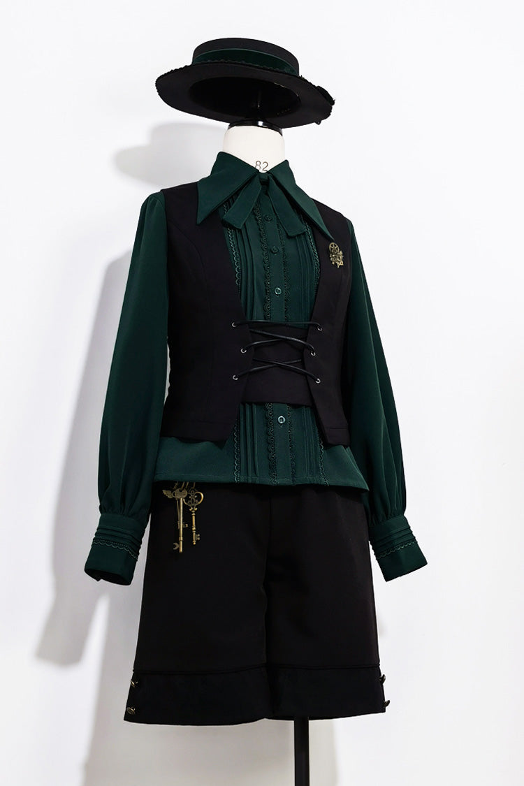 Vintage Ouji Lolita Vest with Elegant Gothic Detailing