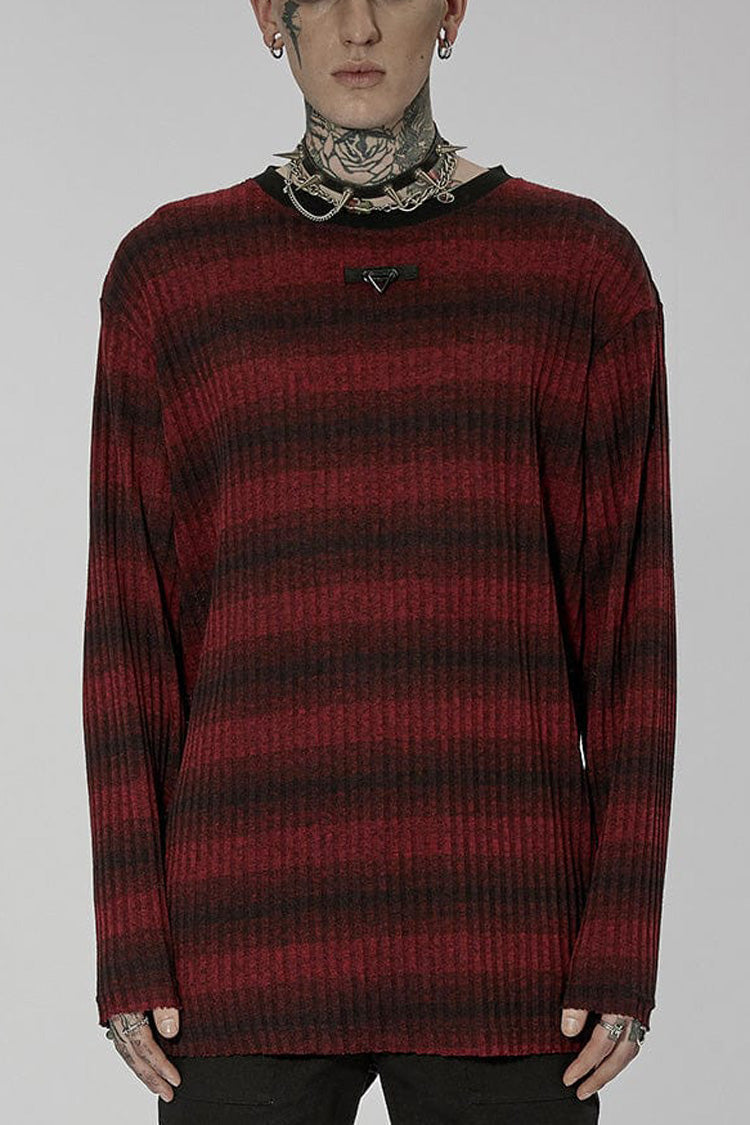 Men's Steampunk Sweater - Striped, Long Sleeve, 2 Colors