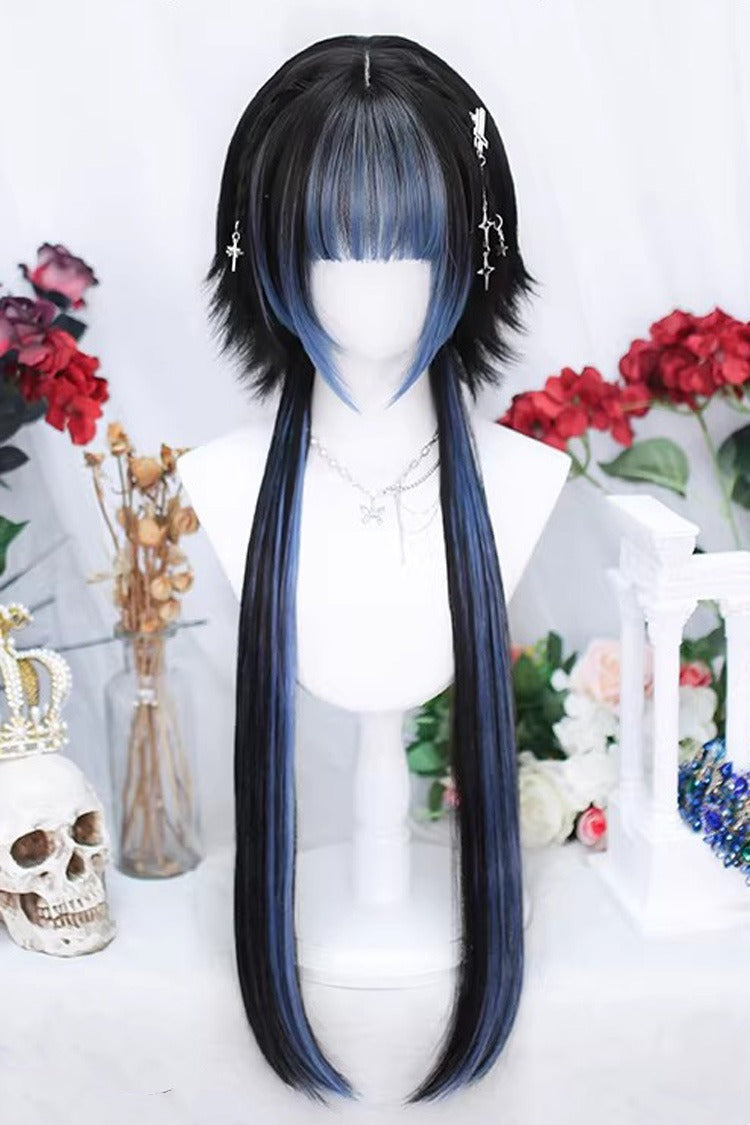 Stylish Braided Lolita Wig with Color Highlights