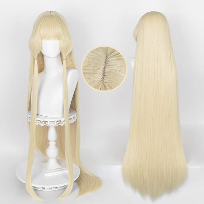 Chobits Chii 120cm Blonde Cosplay Wig ON706 - Wig+hairnet -