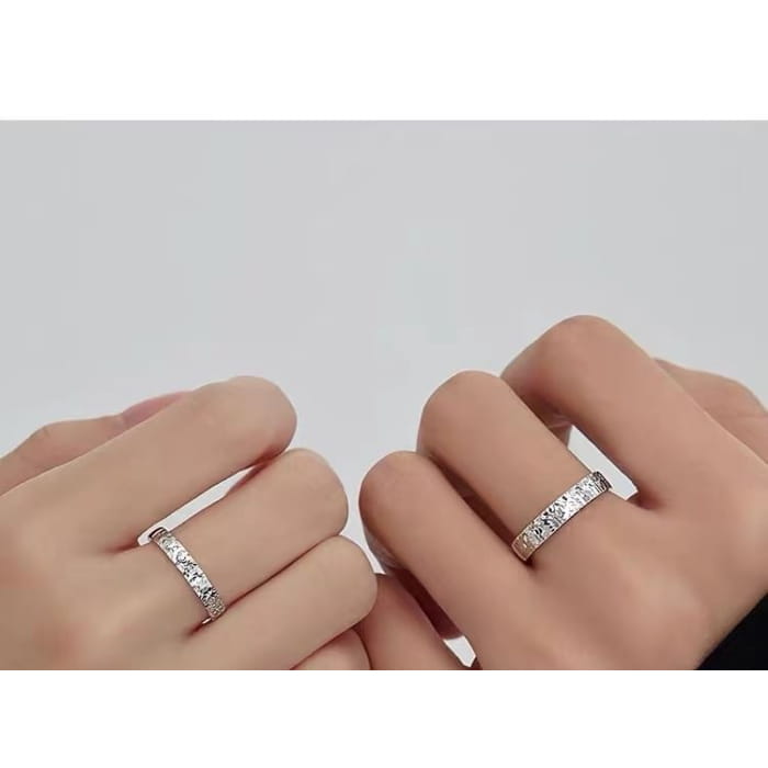 Couple Matching Sterling Silver Ring