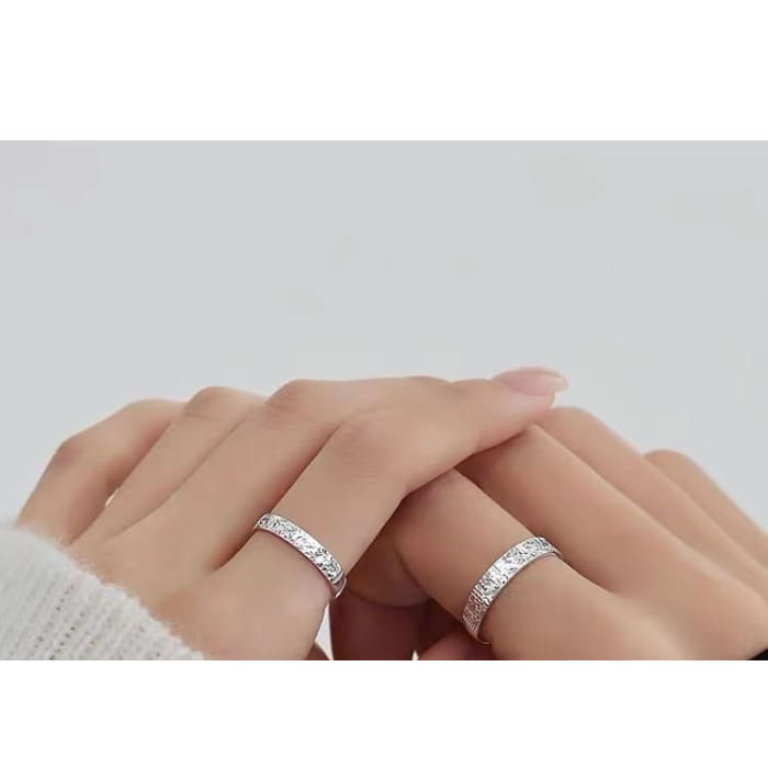 Couple Matching Sterling Silver Ring