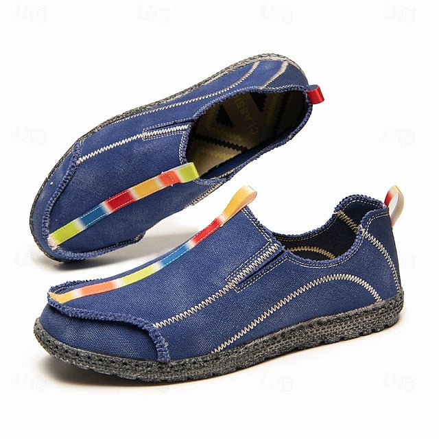 - Eco-Friendly Sustainable Slip-On Canvas Shoes Men's