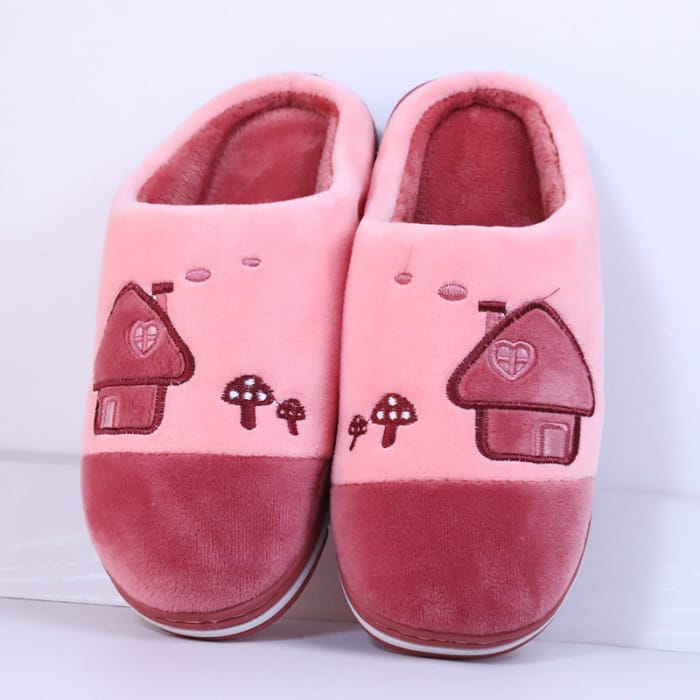 Cute Comfy Inside Flower Slippers - Pink 02 / 36/37