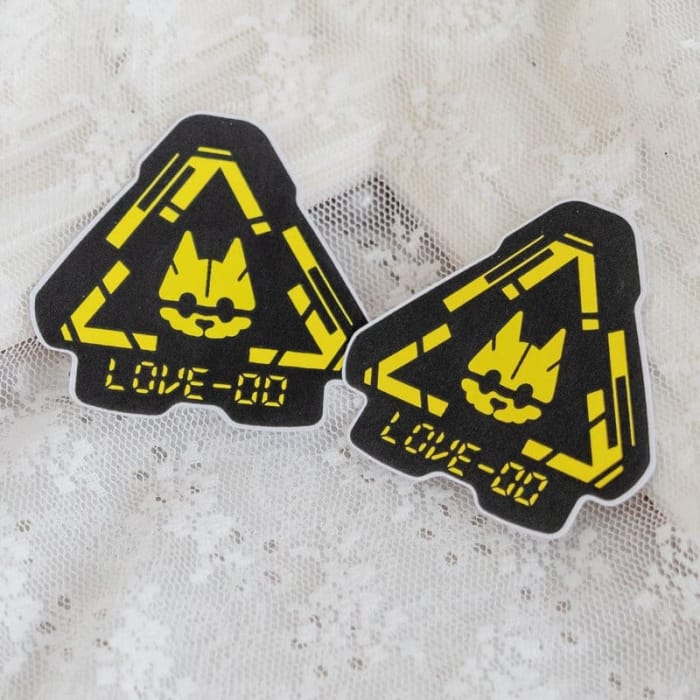CyberPunk Cat Crotch and Bo0bs Stickers ON856 -
