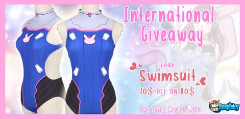 Verlosung eines D.VA Cosplay-Badeanzugs