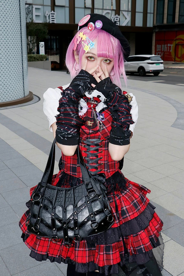 Studded Punk Lolita Crossbody Handbag