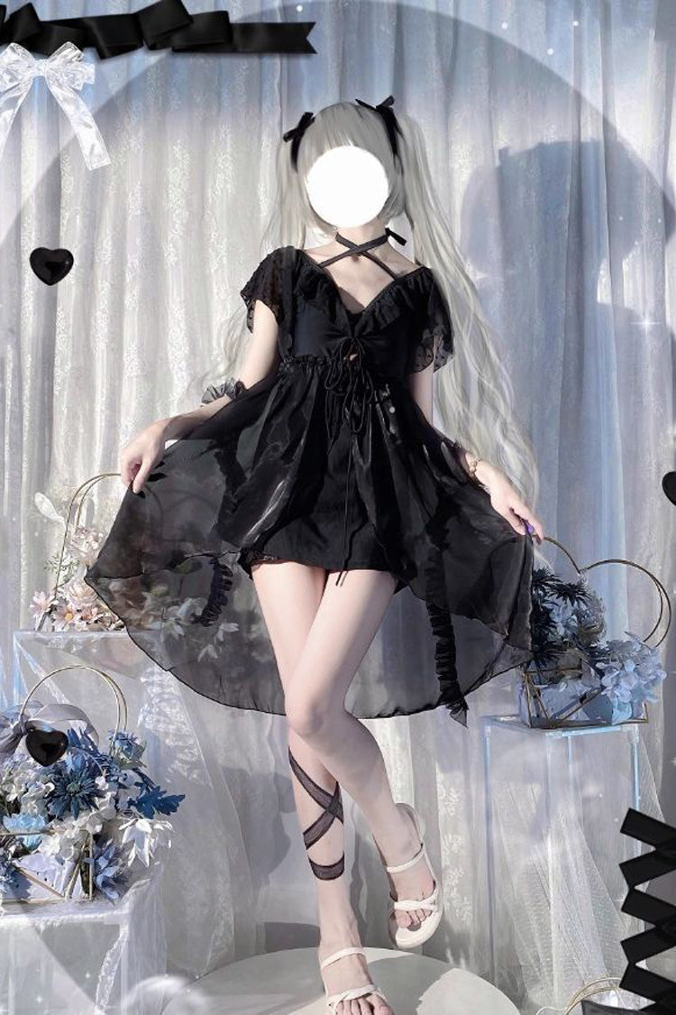 Slim Lace Two-Piece Swimsuit - Lolita Beach Wear