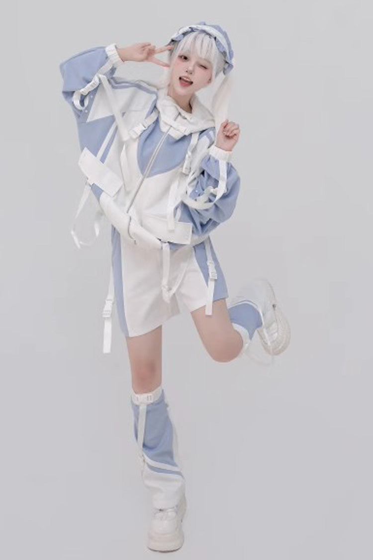 Graphic Print Jirai Kei Cool Jacket