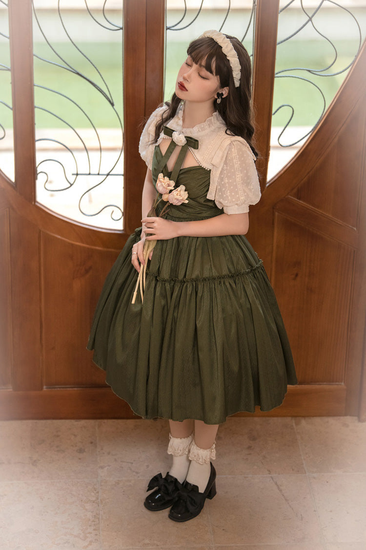 Emerald Noble Retro Country Poetry Classic Lolita Gown