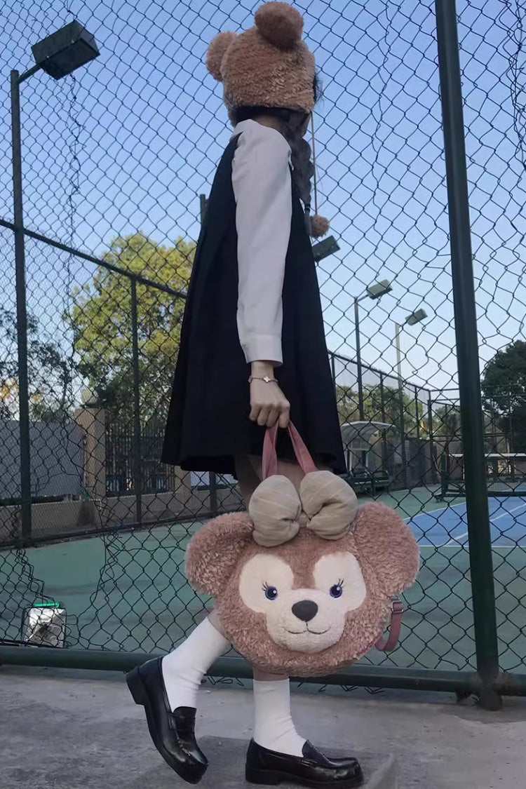 Sweet Lolita Backpack with Bear Face Design