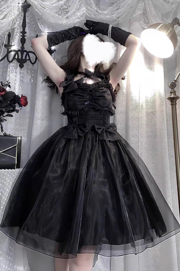 Spring Confession Ruffle Bow Mesh Sweet Lolita Jumper Dress 2 Colors