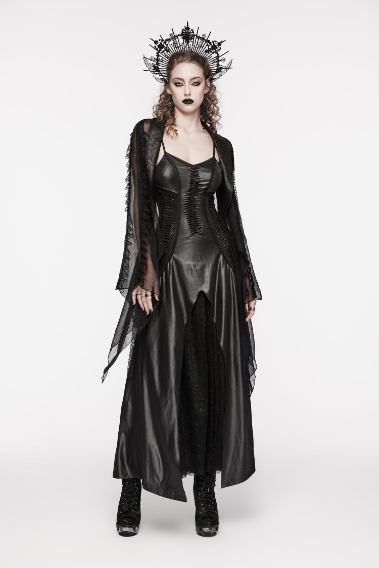 Off Shoulder Lace Lace-Up Slim Irregular Gothic Jsk Wedding Dress