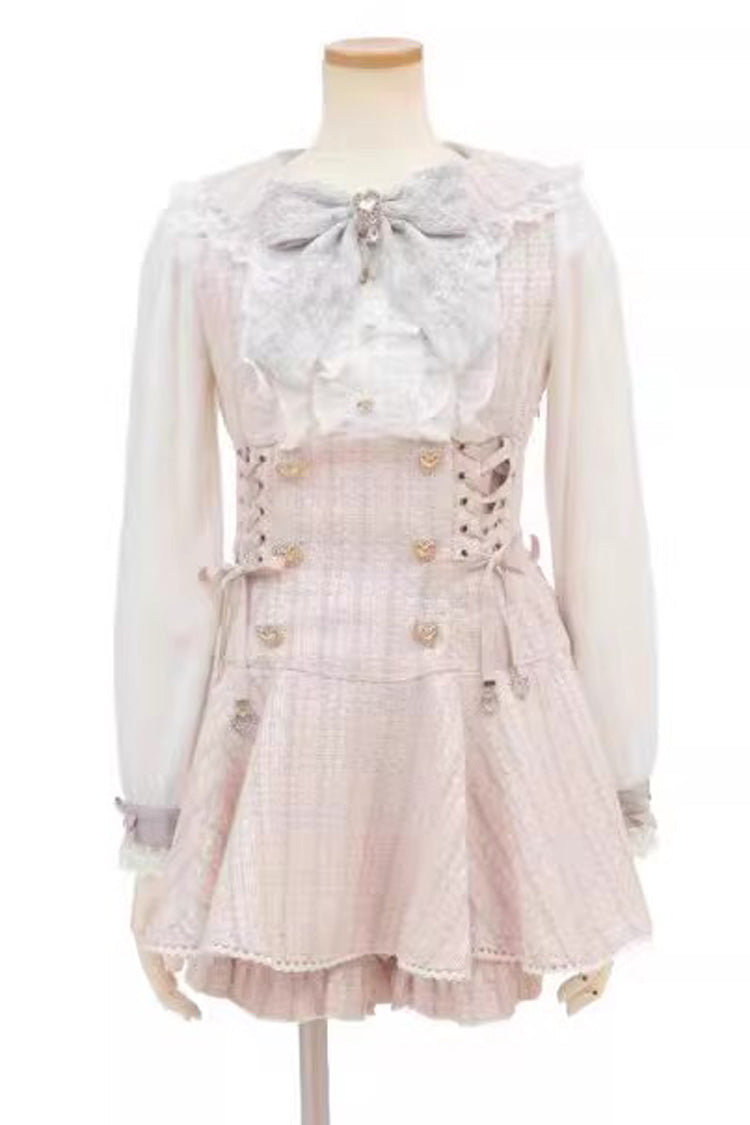 Lace Blouse and Shorts Set - Jirai Kei Outfit