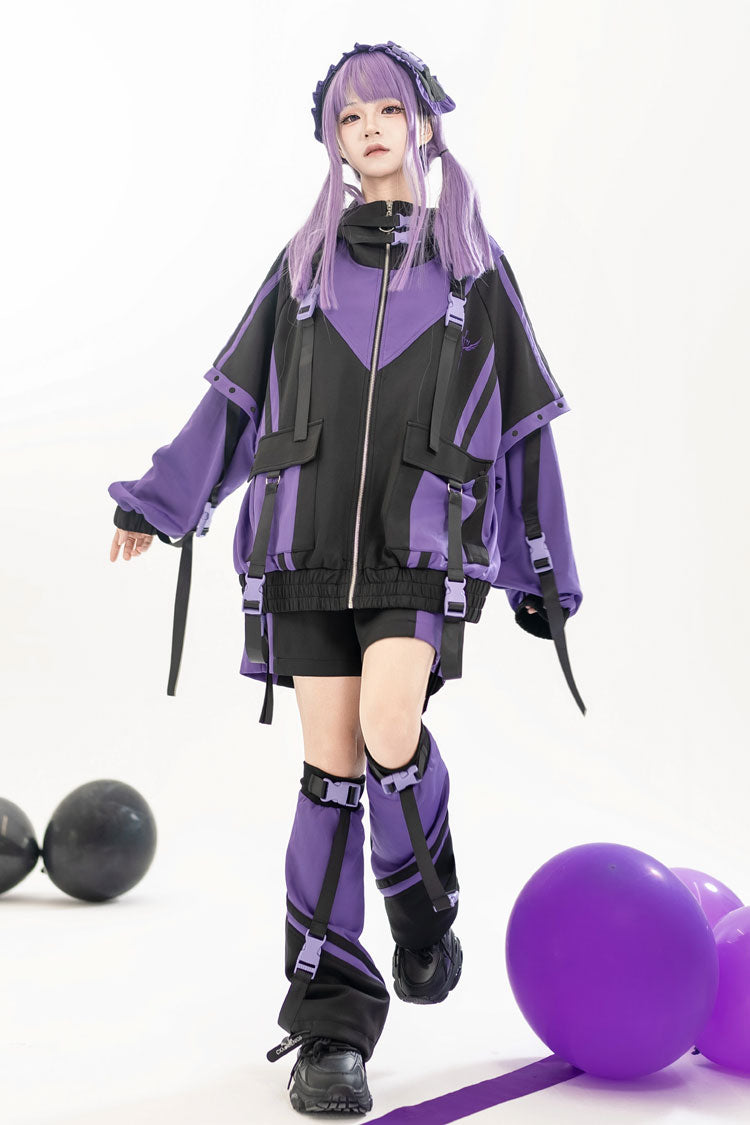Graphic Print Jirai Kei Cool Jacket