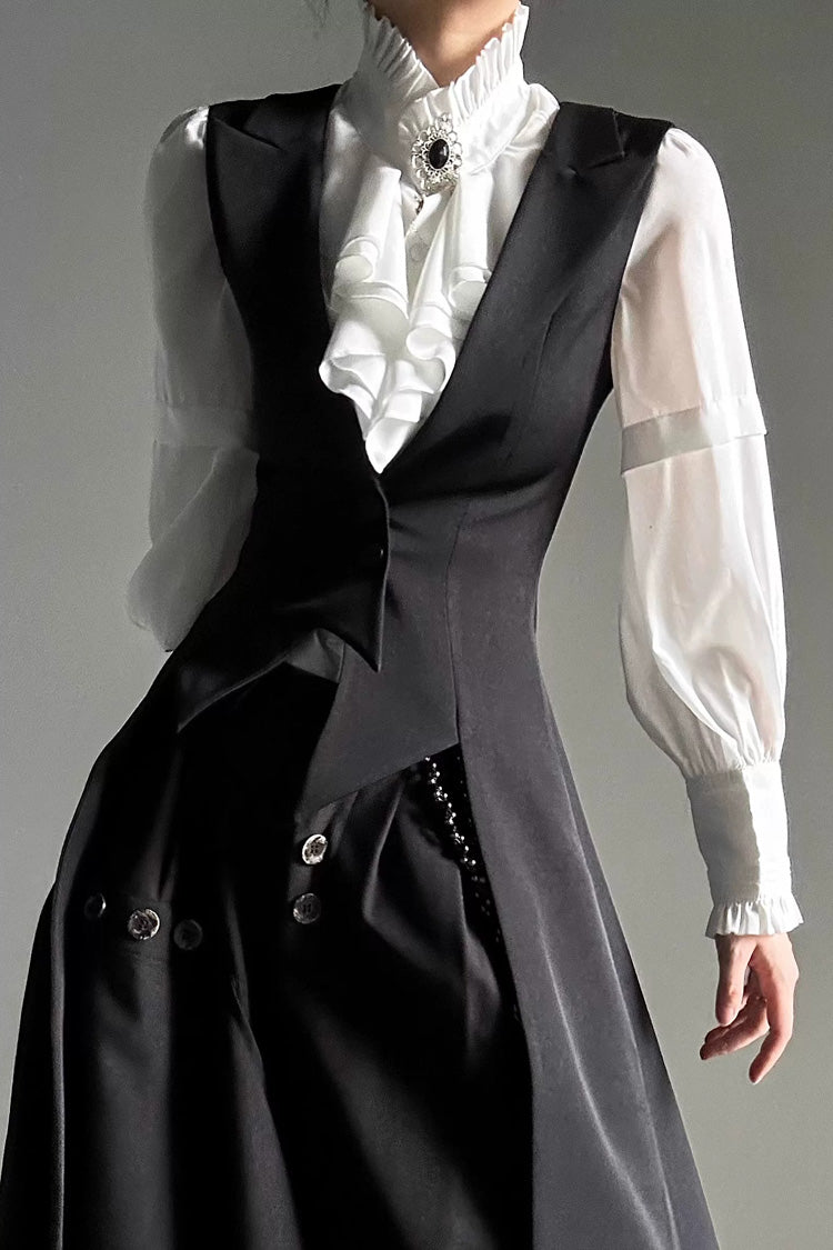 Asymmetrical Swallowtail Ouji Lolita Prince Sleeveless Gothic Vest