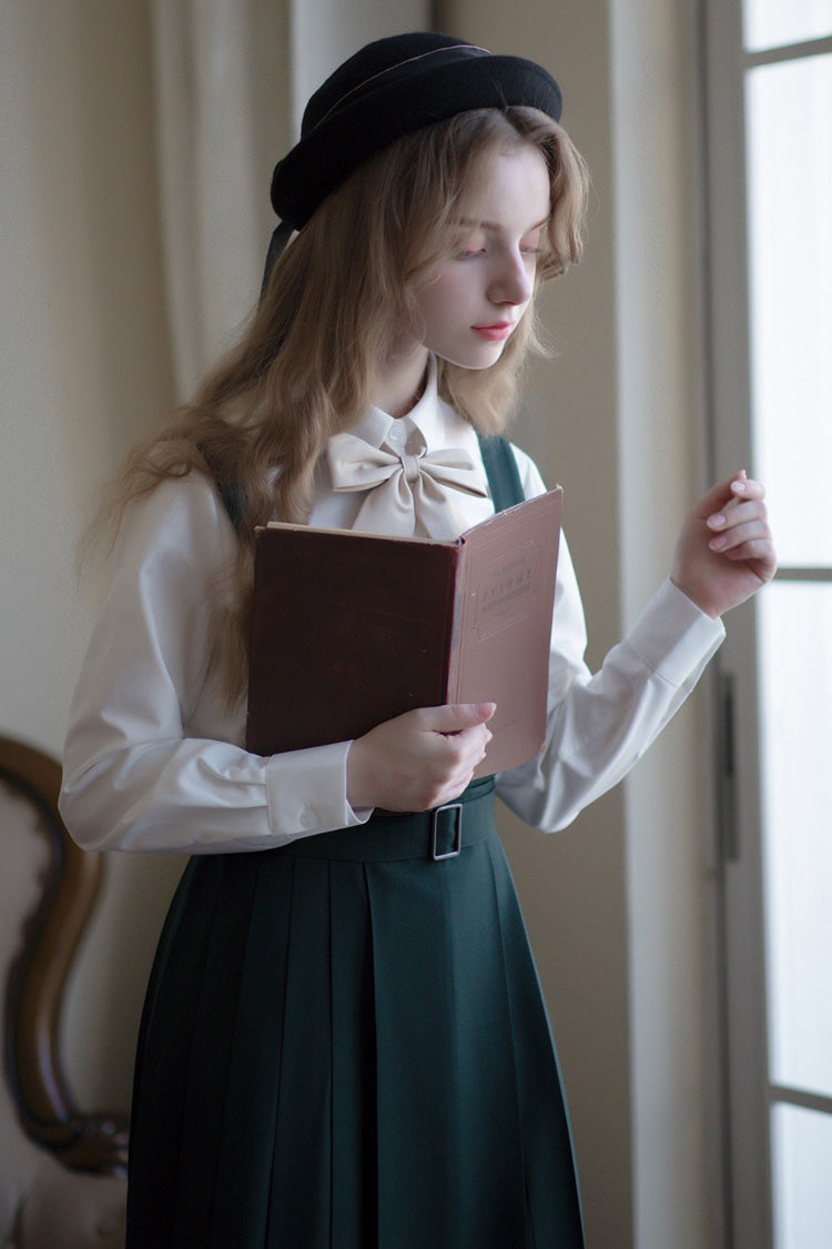Green Artemis Collegiate Elegant Lolita Jumper Dress