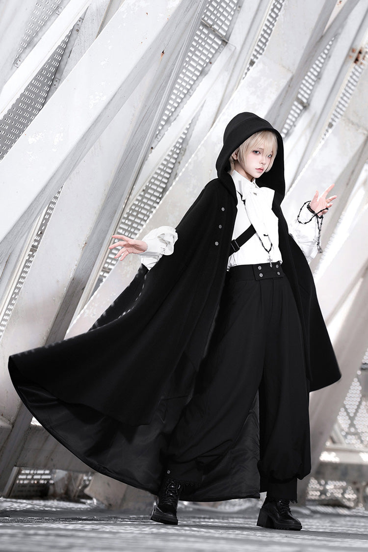 Midnight Bow Vintage Prince Blouse Pants Cloak Set - Code 003
