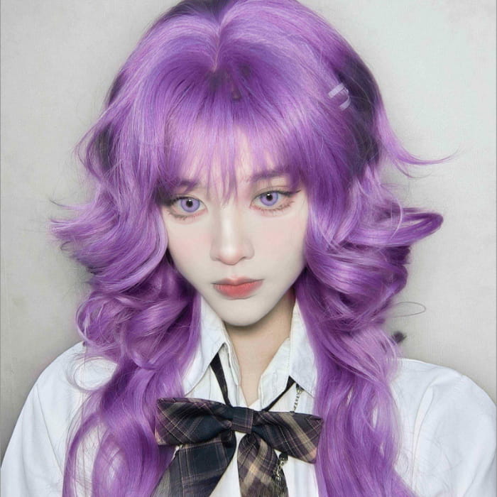 Danna Curly Purple Wig ON1508