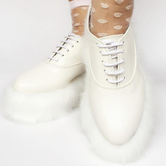Elegant Made SP167987 Fur Custom Shoes Fluffy