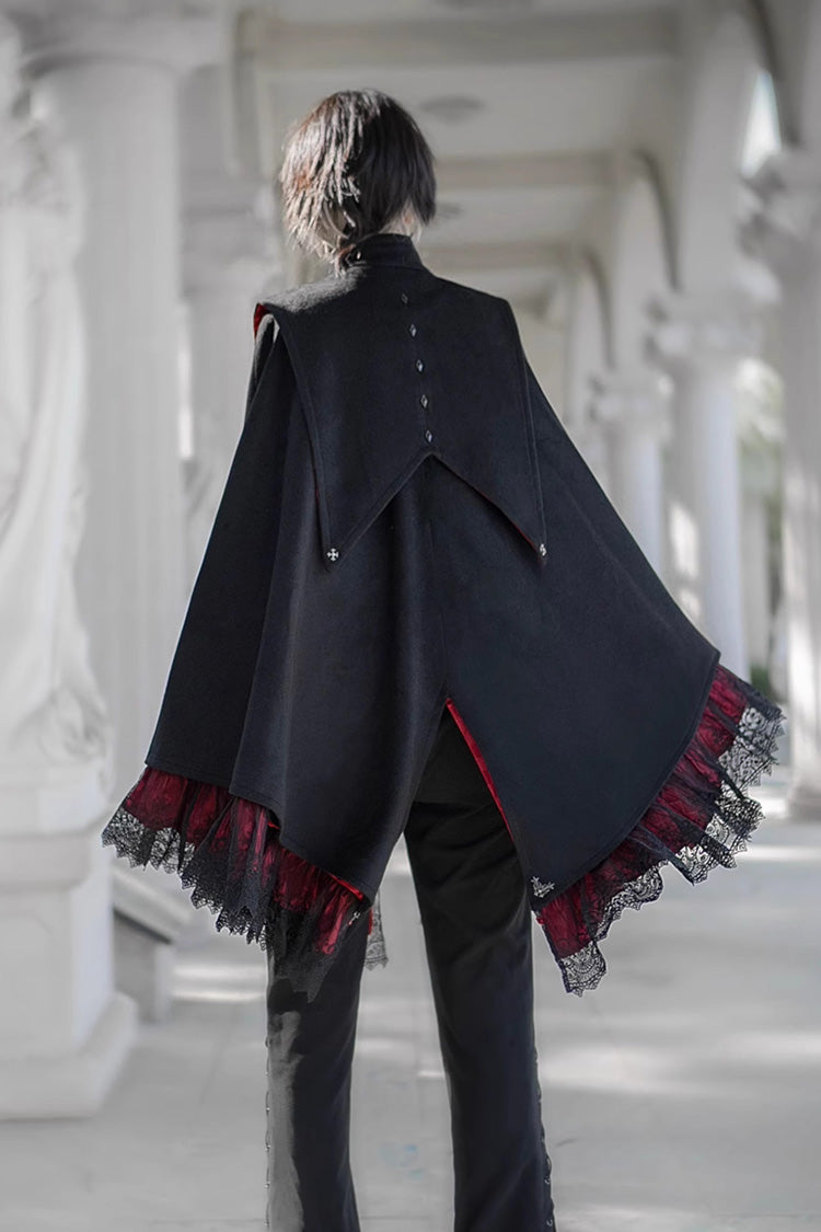 Gothic Prince Double-Breasted Ouji Cloak Coat, 3 Colorways