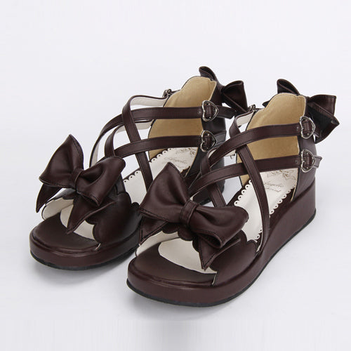 Ribbon Cute Mid-Heel Girly Lolita Sandals