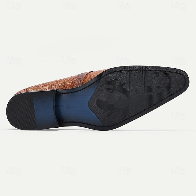 Tan Men's Vintage Leather – Shoes Genuine Oxford