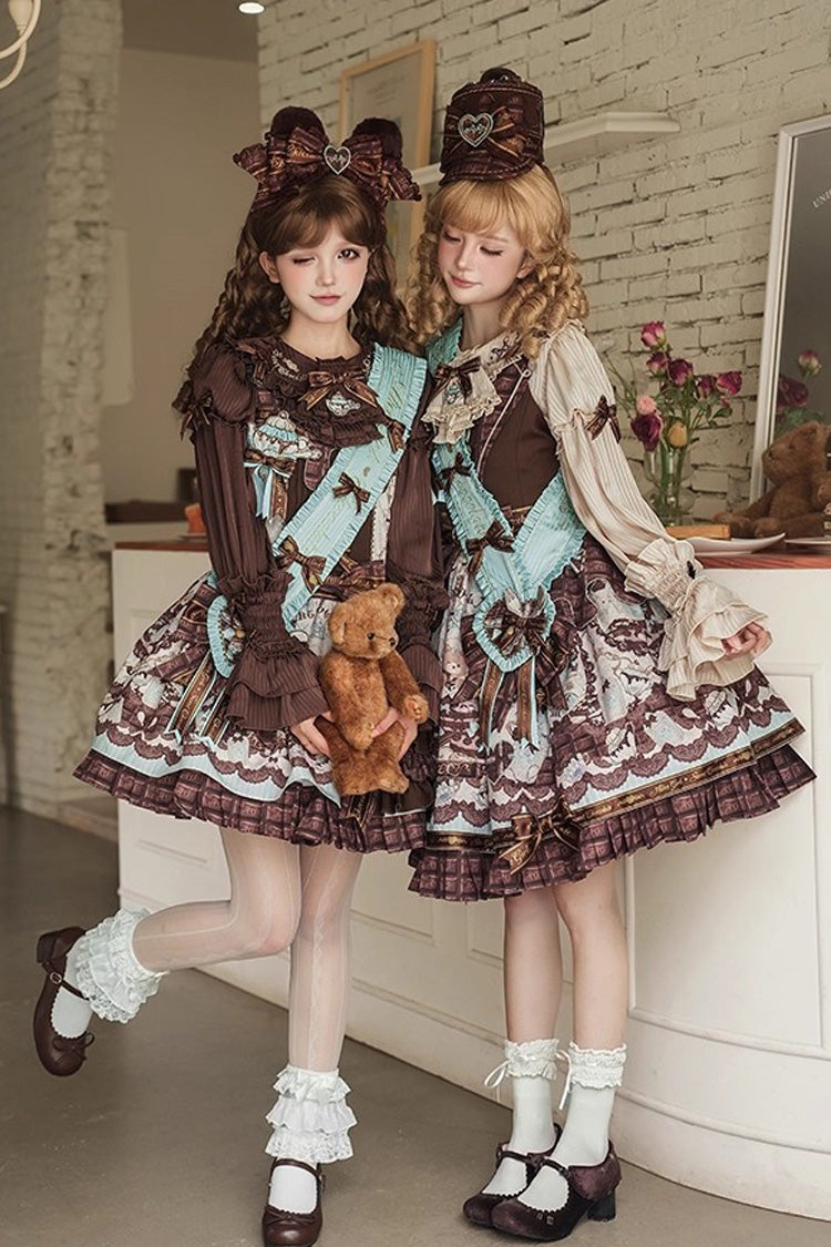 Round Collar Trumpet Sleeve Bow Sweet Lolita Blouse