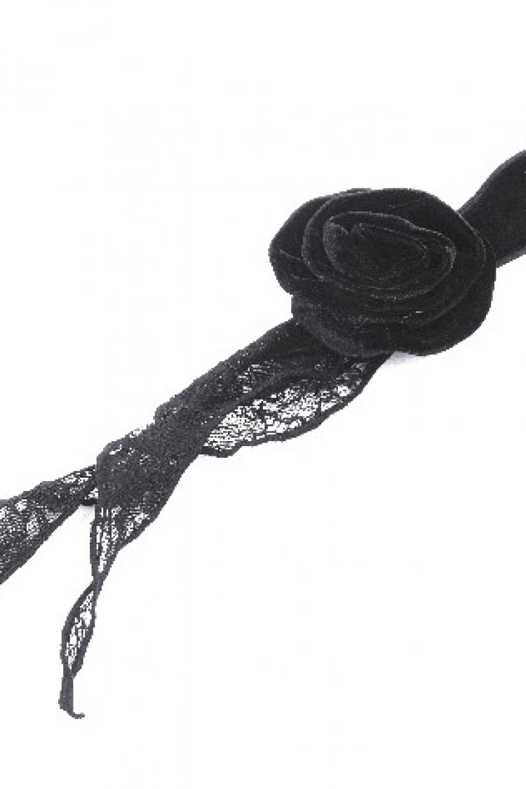 Jet-Black Gothic Cape with Flared Sleeves and Ruffled Lace Trim