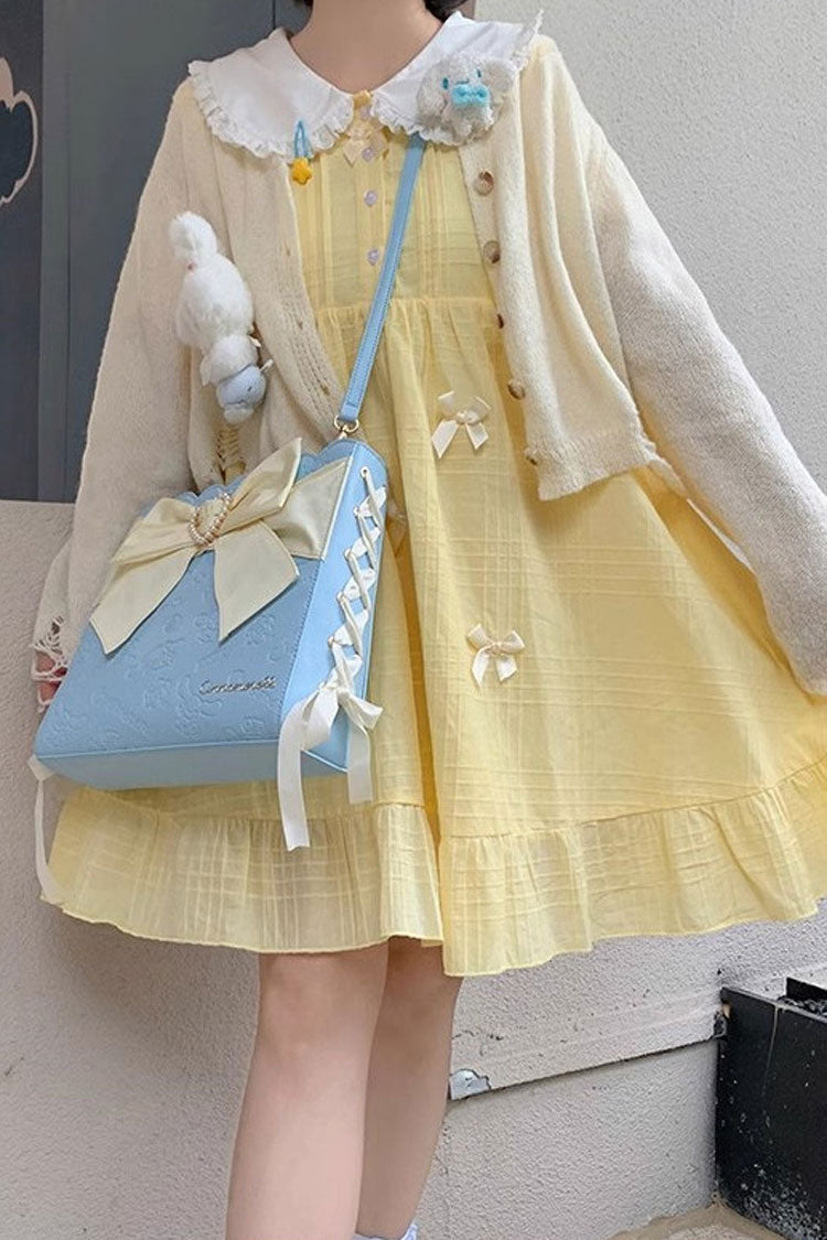 Ribbon Pearl Girly Lolita Shoulder Purse - 4 Shades