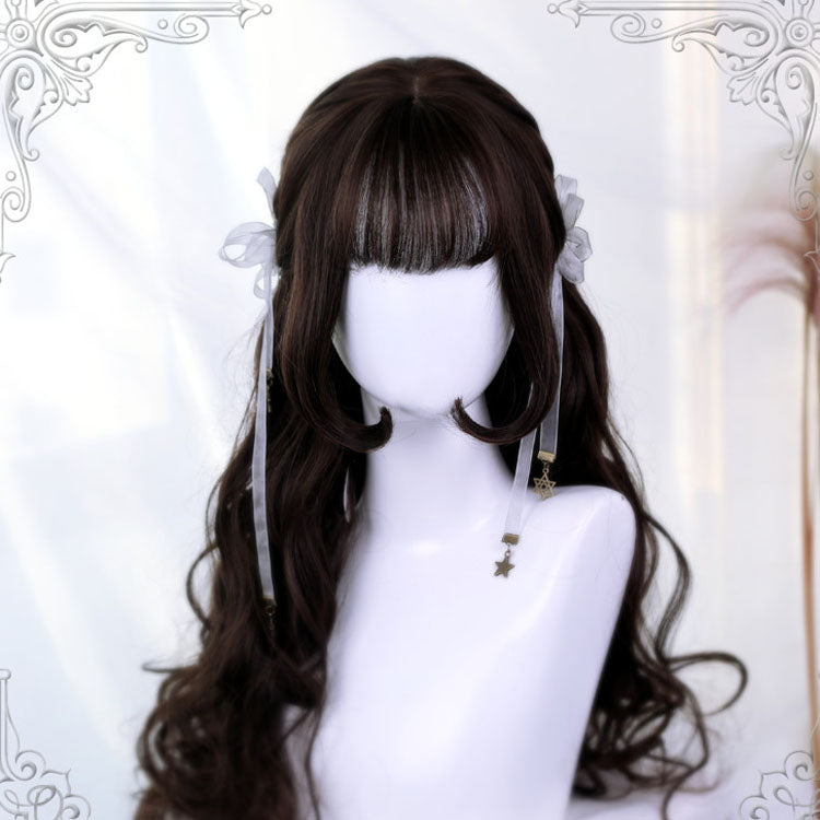 Chocolate Big Wave Long Curly Classic Wig
