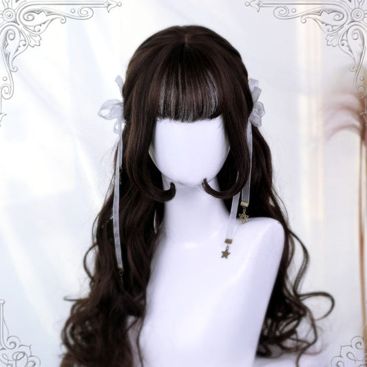 Chocolate Big Wave Long Curly Classic Wig