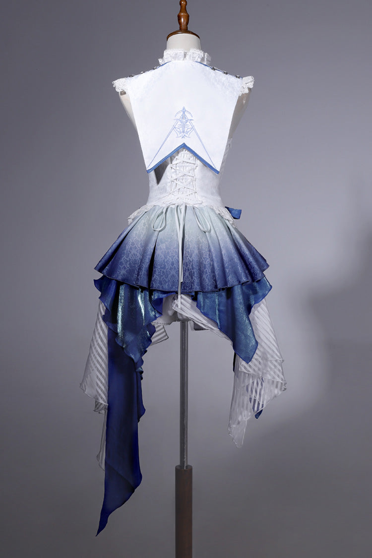 Ivory Prince Shorts with Chinese Style Ruffles - Dragon Bones