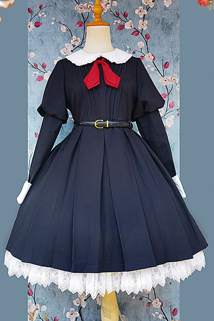 Puff Sleeve Bow Vintage Classic Lolita Dress