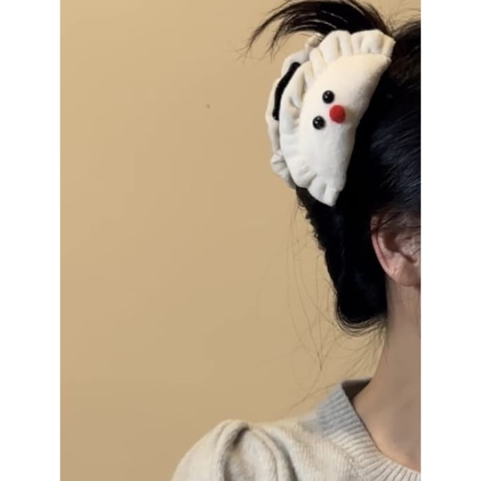 Dumpling Fabric Hair Clamp / Clip (Various Designs) - 1 Pc