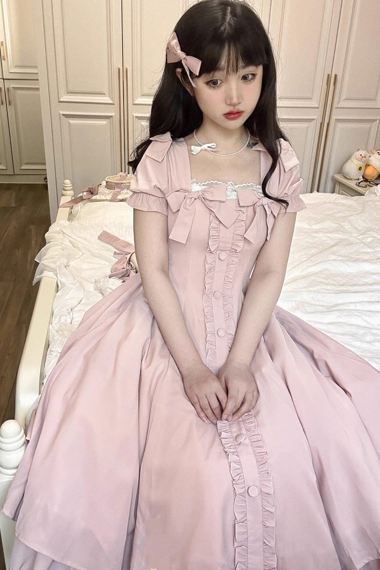 Annie's Gift Bowknot Short Sleeve Dress