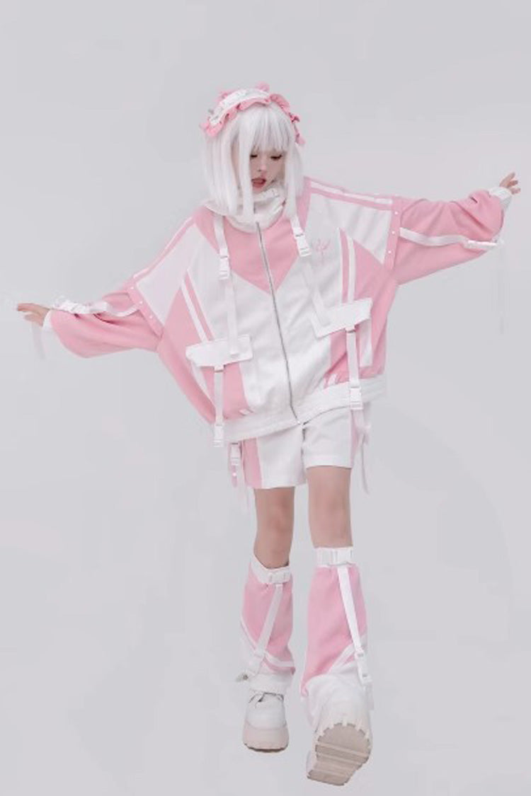 Graphic Print Jirai Kei Cool Jacket