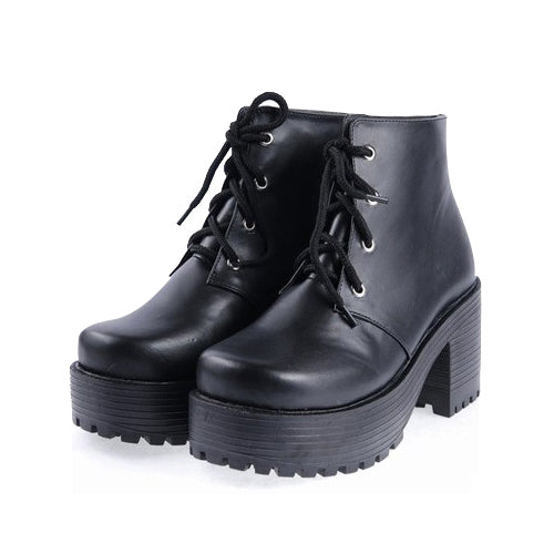 High Heel Platform Classic Lolita Patent Shoes