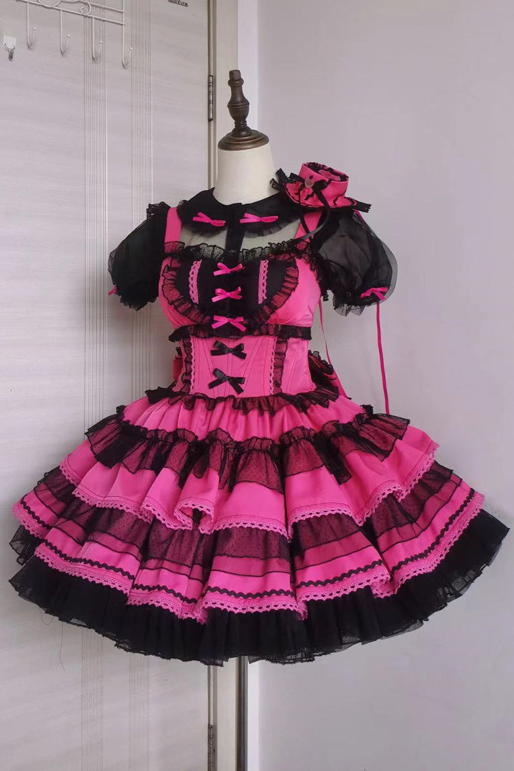 Dopamine Multilayer Lace Sweet Lolita Jumper Dress in 5 Hues