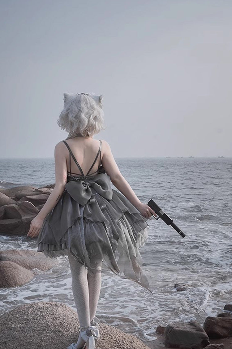 Elegant Princess Lolita JSK Dress with Ruffle Bowknot