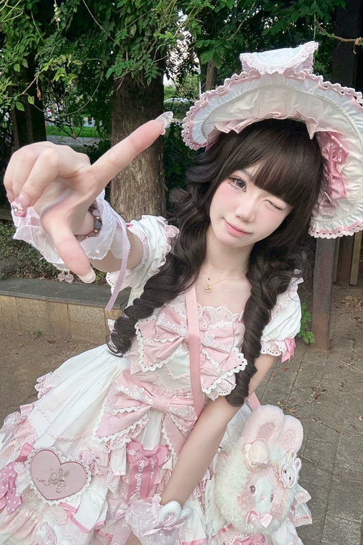 Sweet Japanese Roman Curls Lolita Long Wig