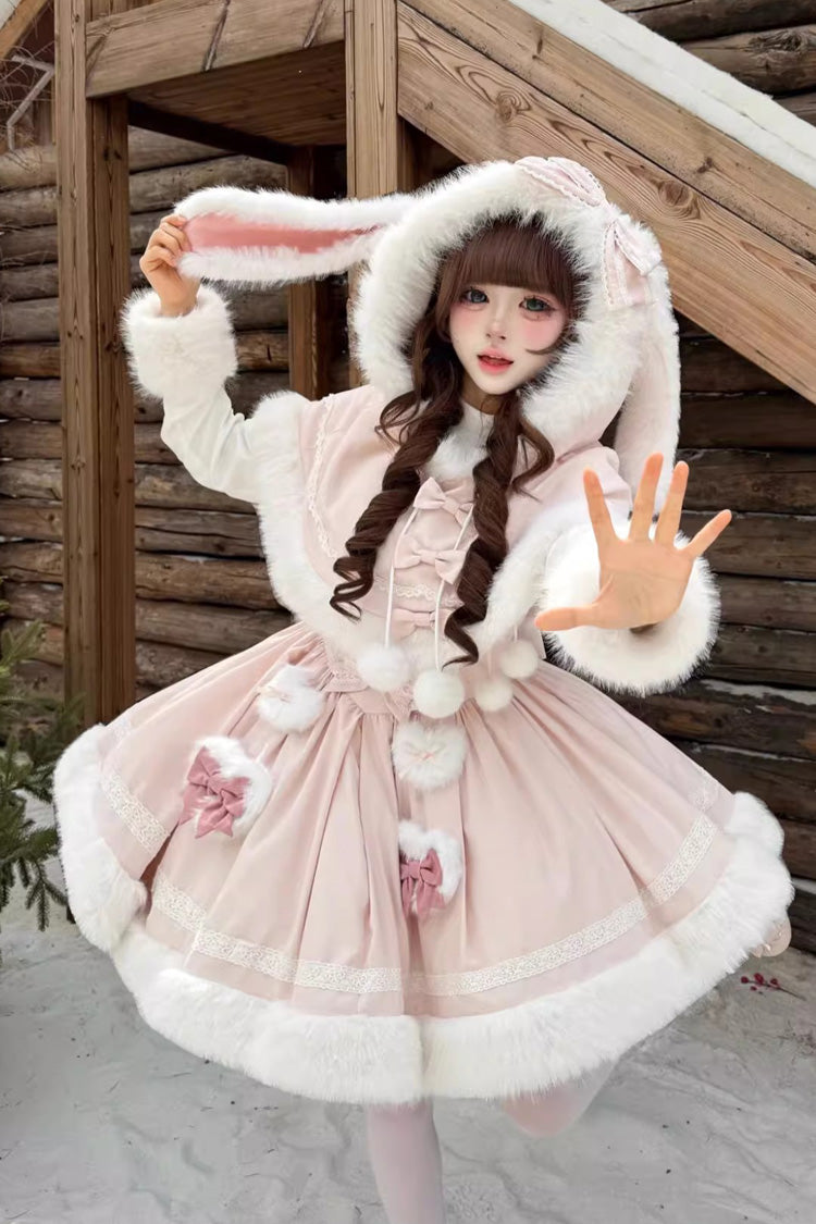 Furry Bow Sweet Lolita Dress