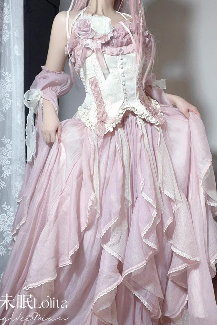 Praise of the Flower Goddess Off Shoulder Lolita JSK with Hanayome Ruffles