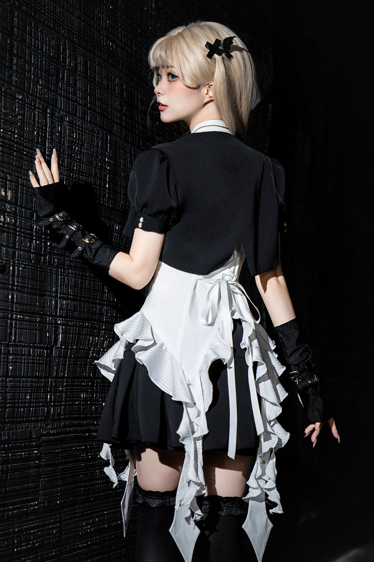Ruffled Gothic Lolita Skirt in Black