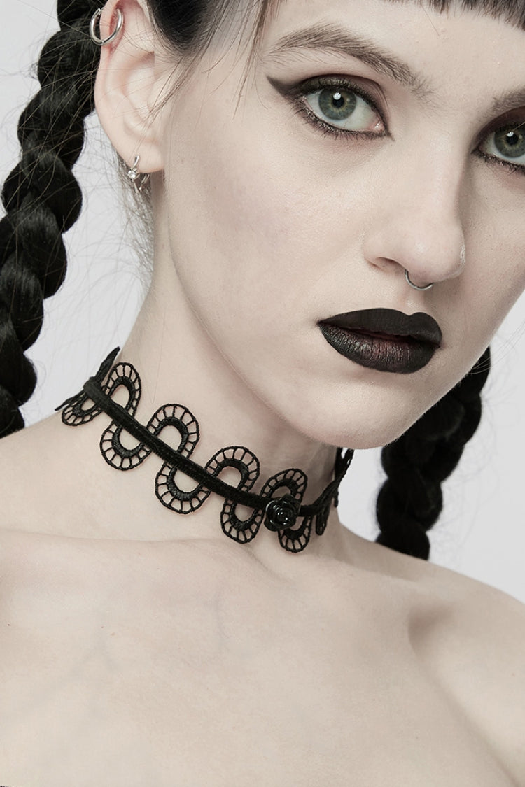 Umbra Snake-Like Hollow Gothic Choker for Women