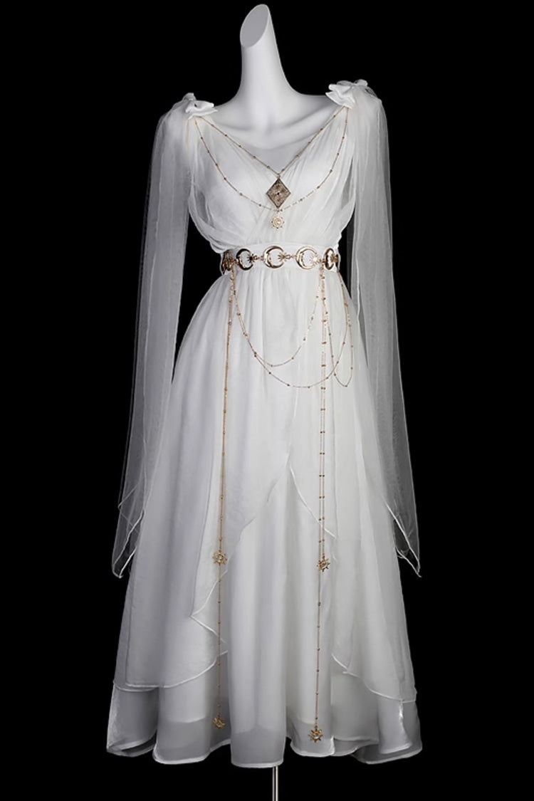 Ivory God's Messenger Greek Style Sleeveless Ruffle Elegant Lolita JSK